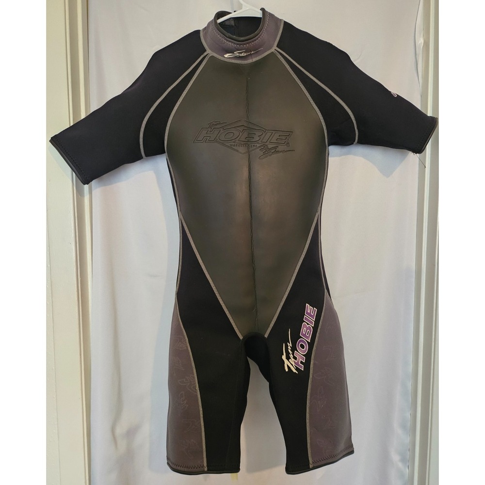 Hobie by Tony Ching Shorty Wetsuit Size M Unisex Black Gray Neoprene
